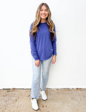 Load image into Gallery viewer, All About the Basics Cotton Raglan Sleeve Top in Marlin