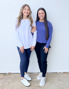 All About the Basics Cotton Raglan Sleeve Top in White