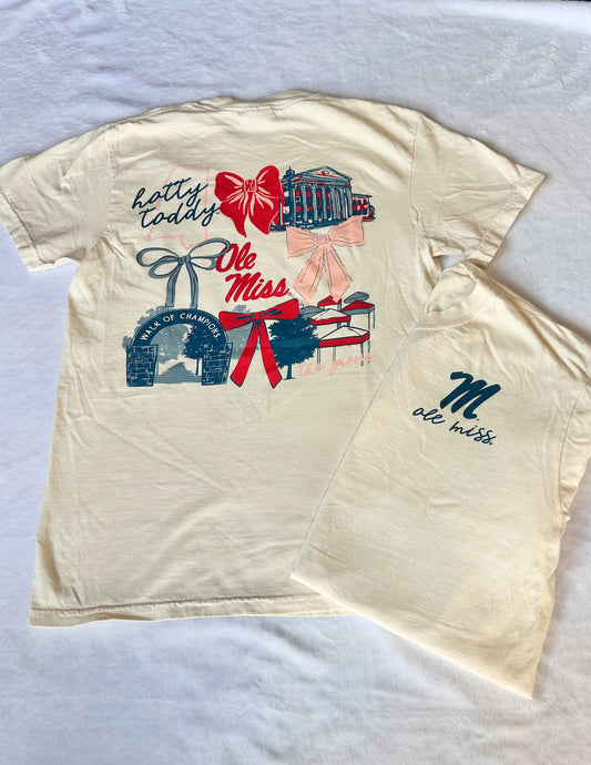 Ole Miss Rebels Coquette Campus SS Tee