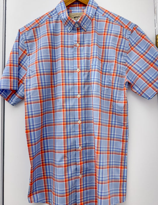 Coastal Cotton Cotton Polyester Short Sleeve Button Down