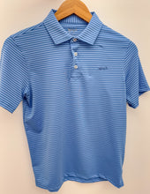 Load image into Gallery viewer, Coastal Cotton Youth Cobalt Blue Yarn Dyed Performance Polo