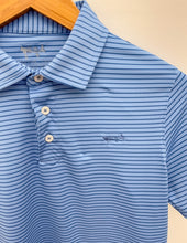 Load image into Gallery viewer, Coastal Cotton Youth Cobalt Blue Yarn Dyed Performance Polo