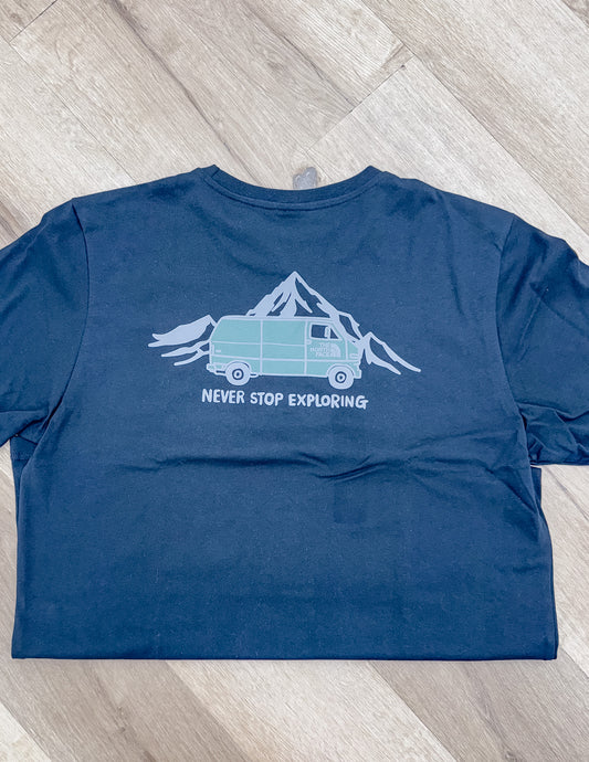 The North Face Men’s SS Outdoor Graphic Tee in TNF Black