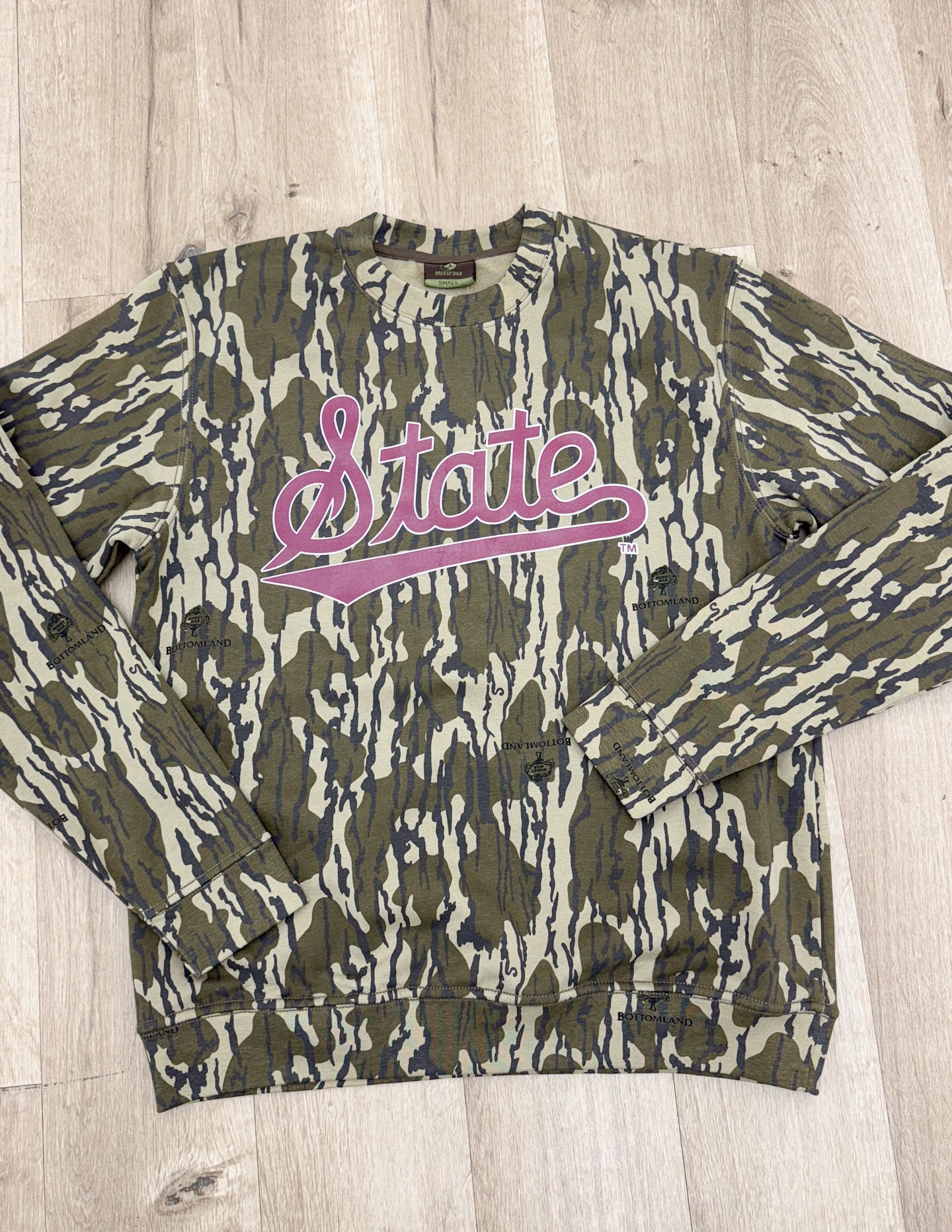 Maroon State Script Crewneck Sweatshirt