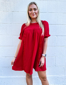A Little Reckless Mini Dress Red