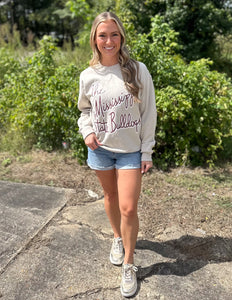 Mississippi State Bulldogs Beverly Sand Thrifted Sweatshirt