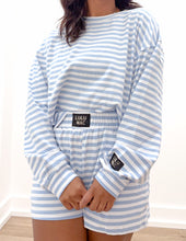 Load image into Gallery viewer, Lulu Mac Stripe Shorts in Light Blue