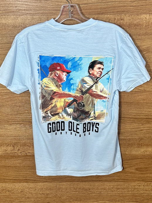 Trump Reagan Fishing SS Tee