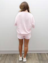 Load image into Gallery viewer, Lulu Mac SS Terry Cloth Top in Light Pink