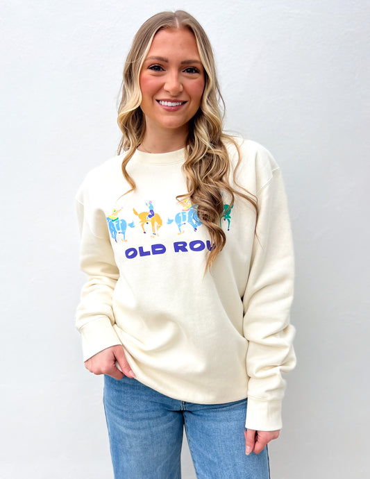 Old Row Cowboy Rider Crewneck Sweatshirt