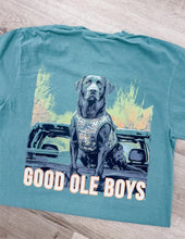 Load image into Gallery viewer, Good Ole Boys Outdoors Black Lab Tailgate SS Tee Light Green