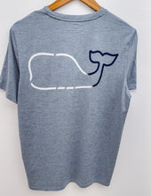 Load image into Gallery viewer, Vineyard Vines Whale Harbor Short Sleeve Tee in Blue Mirage Heather