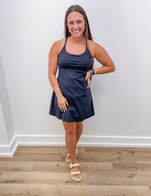 Load image into Gallery viewer, Pretty Little Summer Athletic Dress in Black