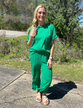 Load image into Gallery viewer, Boho Breeze Pant Set Kelly Green