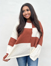 Load image into Gallery viewer, Simple Pleasures Color Block Knit Sweater