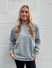 Load image into Gallery viewer, Southern Fried Cotton Hilltop Crewneck Grey