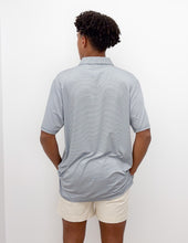 Load image into Gallery viewer, Ole Miss Script Rebs Stripe Polo