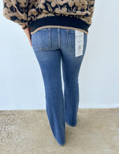 Load image into Gallery viewer, Wasted on You Tummy Control Mid Rise Flare Jeans