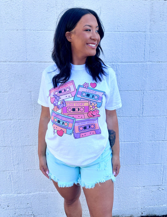 Love Song Cassettes Vintage Graphic SS Tee