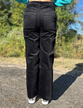 Load image into Gallery viewer, Free Falling Stretch Wide Leg Jean Suede Black