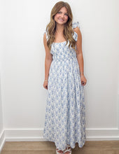 Load image into Gallery viewer, Think I'm Crazy Ruffled Shoulder Square Neck Dress