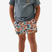 Load image into Gallery viewer, Burlebo Youth Swim Trunks in Bayside Camo