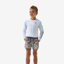 Load image into Gallery viewer, Burlebo Youth Swim Trunks in Jumbo Deer Camo