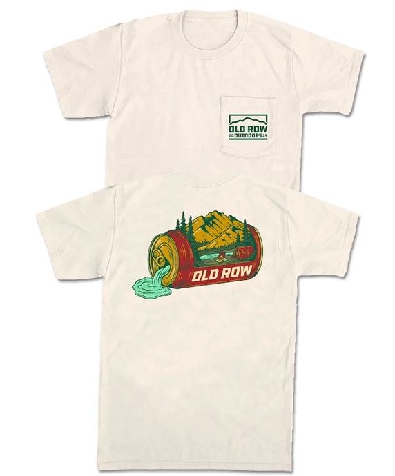 Old Row Outdoors Beer Can Mountain Pocket Tee