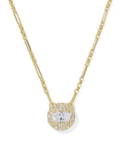 Load image into Gallery viewer, Kendra Scott Bella PNDNT Necklace in Gold-White Crystal