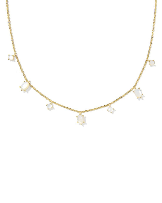 Kendra Scott Gold Cailin Strand Necklace in Ivory MOP