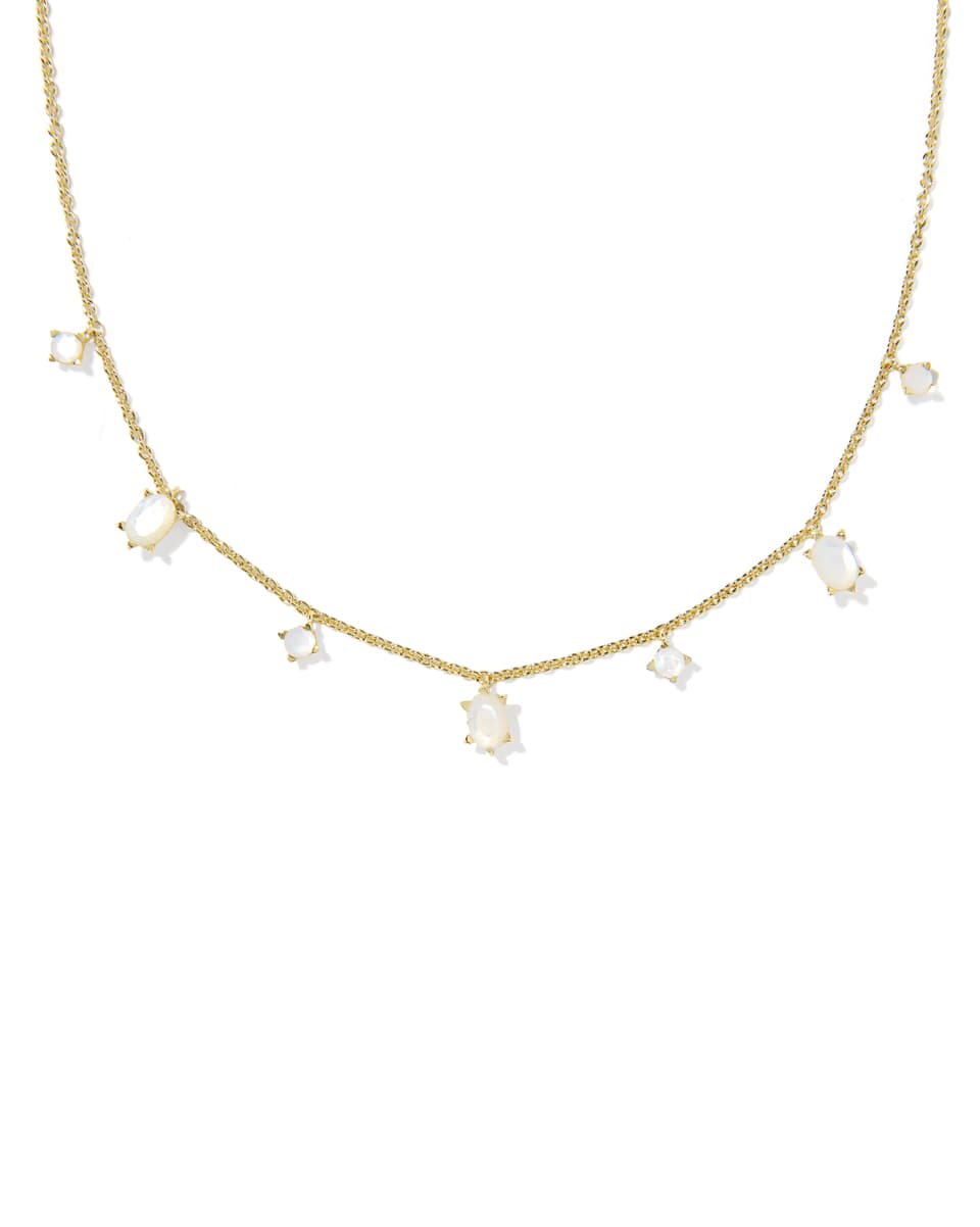 Kendra Scott Gold Cailin Strand Necklace in Ivory MOP