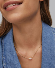 Load image into Gallery viewer, Kendra Scott Gold Cailin Pendant Necklace in Champagne Opal