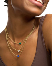 Load image into Gallery viewer, Kendra Scott Gold Cailin Pendant Necklace in Green Crystal