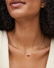 Load image into Gallery viewer, Kendra Scott Gold Cailin Pendant Necklace in Purple Crystal