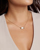 Kendra Scott Elisa Bezel PNDNT Necklace in Gold- Ivory MOP