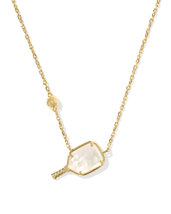 Kendra Scott Pickleball Necklace in Gold