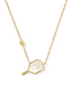 Kendra Scott Pickleball Necklace in Gold