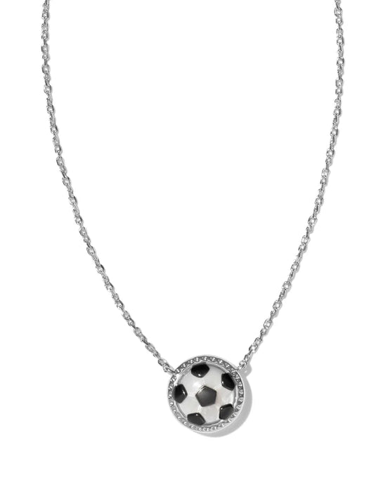 Kendra Scott Soccer Silver Short Pendant Necklace
