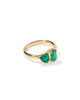 Kendra Scott Tatum Gold Band Ring in Dark Green Mix