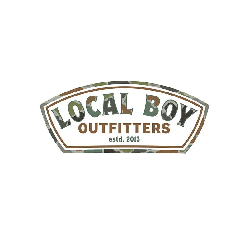 Local Boy Forest Camo Label Decal