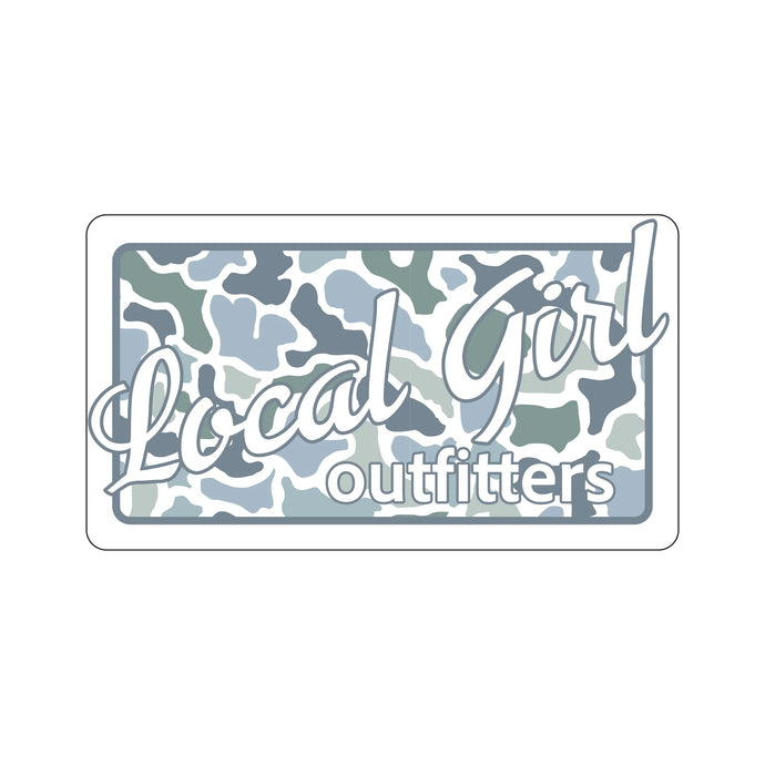 Local Girl Localflage Coast Plate Decal