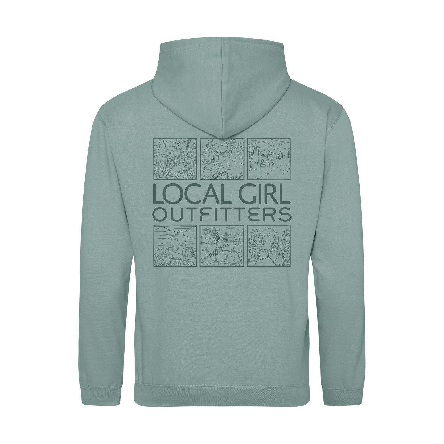 Local Girl Brushwood Hoodie in Field & Forest