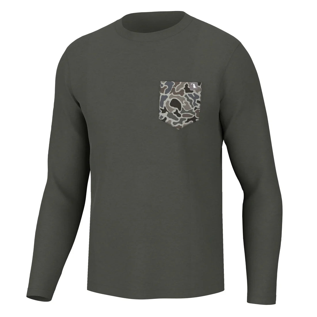 Local Boy Heather Blend LS Crew in Mud