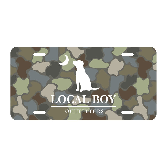 Local Boy Mountain Camo License Plate