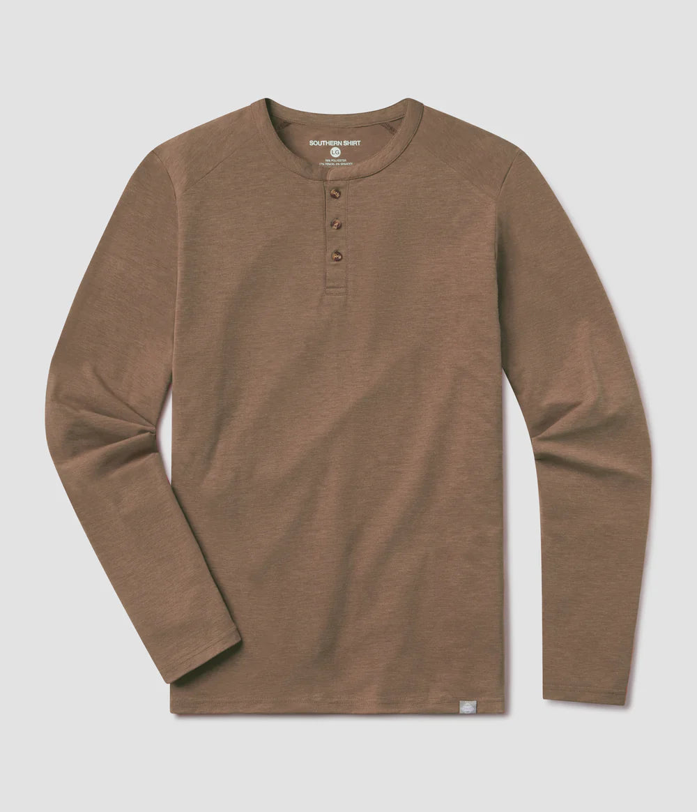 Southern Shirt Men's Henley Max Comfort LS in Natural