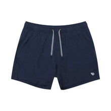 Load image into Gallery viewer, Burlebo 7" Athletic Shorts in Heather Navy with American Flag Liner