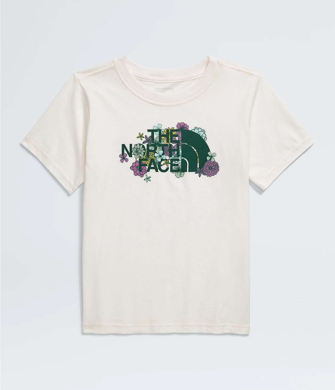 North Face Girls' Graphic SS Tee White Dune