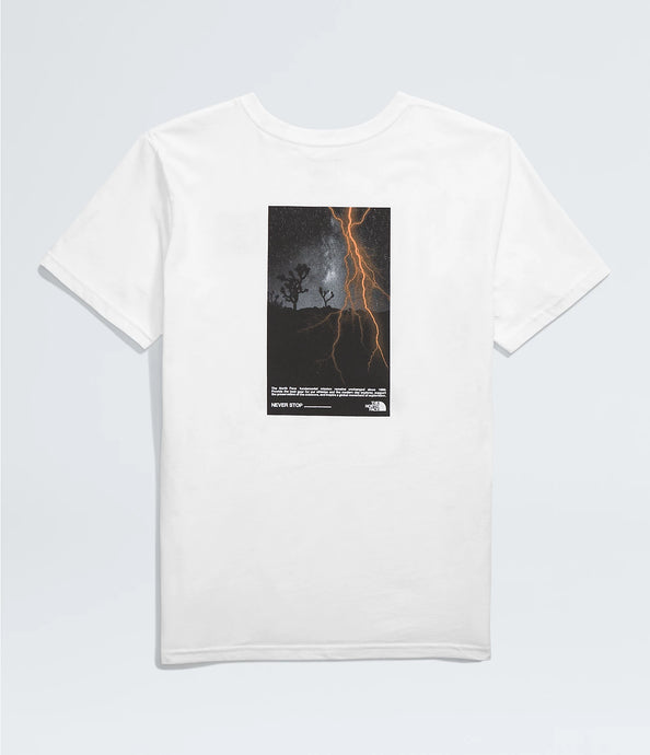 North Face Boys' Graphic SS Tee TNF White