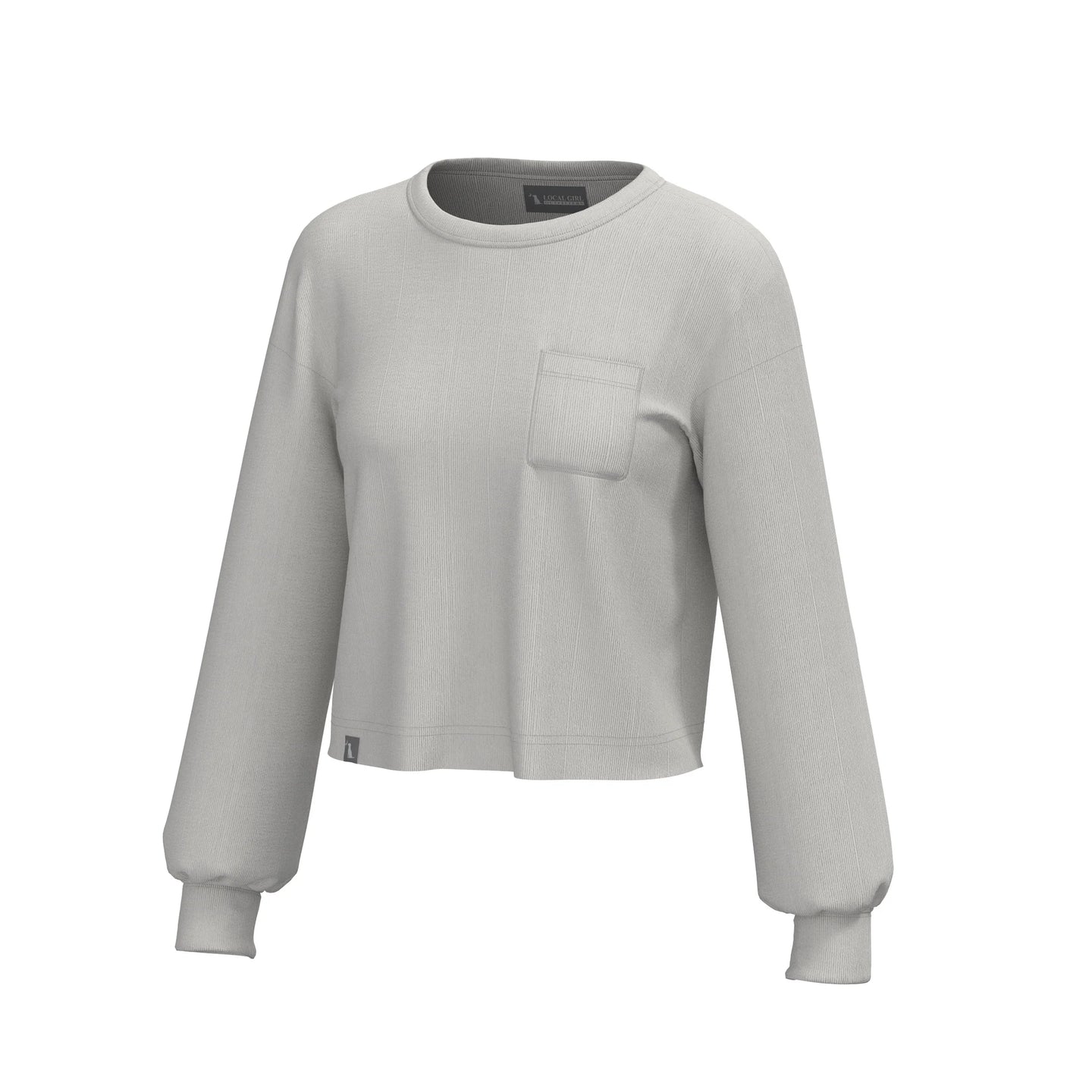 Local Girl Revive Crewneck in Light Sand