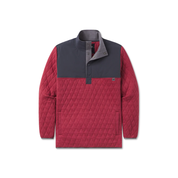 Southern Marsh Bighorn Quilted Pullover Crimson